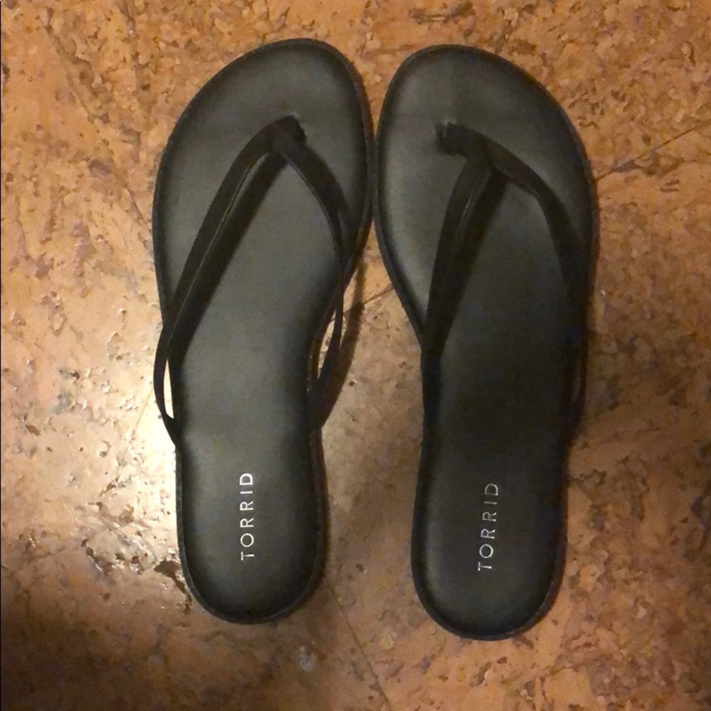 Black Flip Flop Sandals